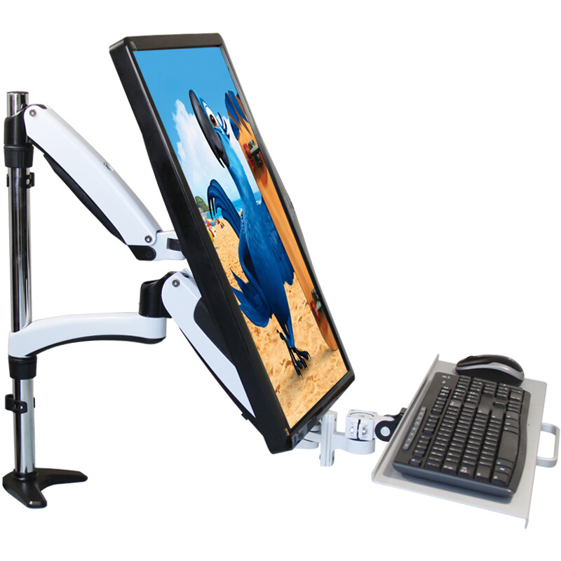 魔典 MD-ZLB07 显示器带键盘一体支架 桌夹站立办公使用范围广